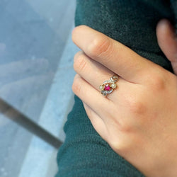 Bague - Or, Diamants, Perles & Rubis - Castafiore