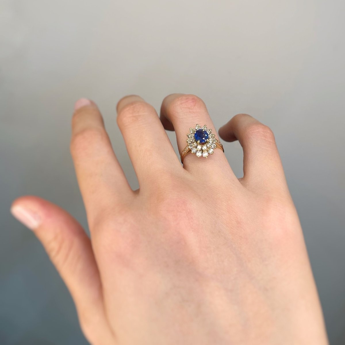 Bague - Or, Diamants & Saphir - Castafiore