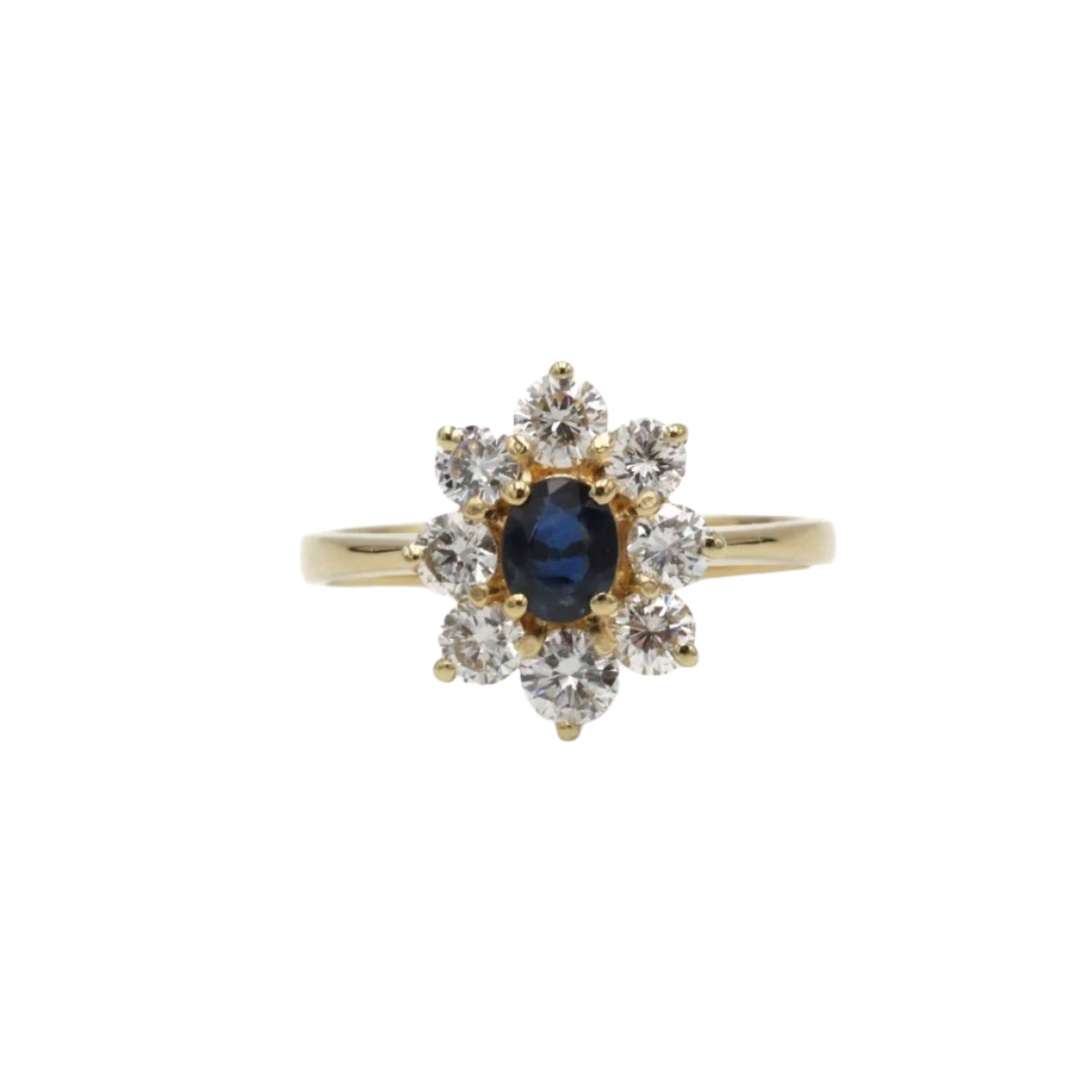 Bague - Or, Diamants & Saphir - Castafiore