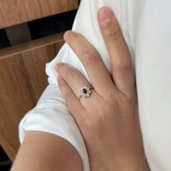 Bague - Or, Diamants & Saphir - Castafiore