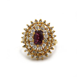 Bague - Or, Diamants & Saphir rose - Castafiore