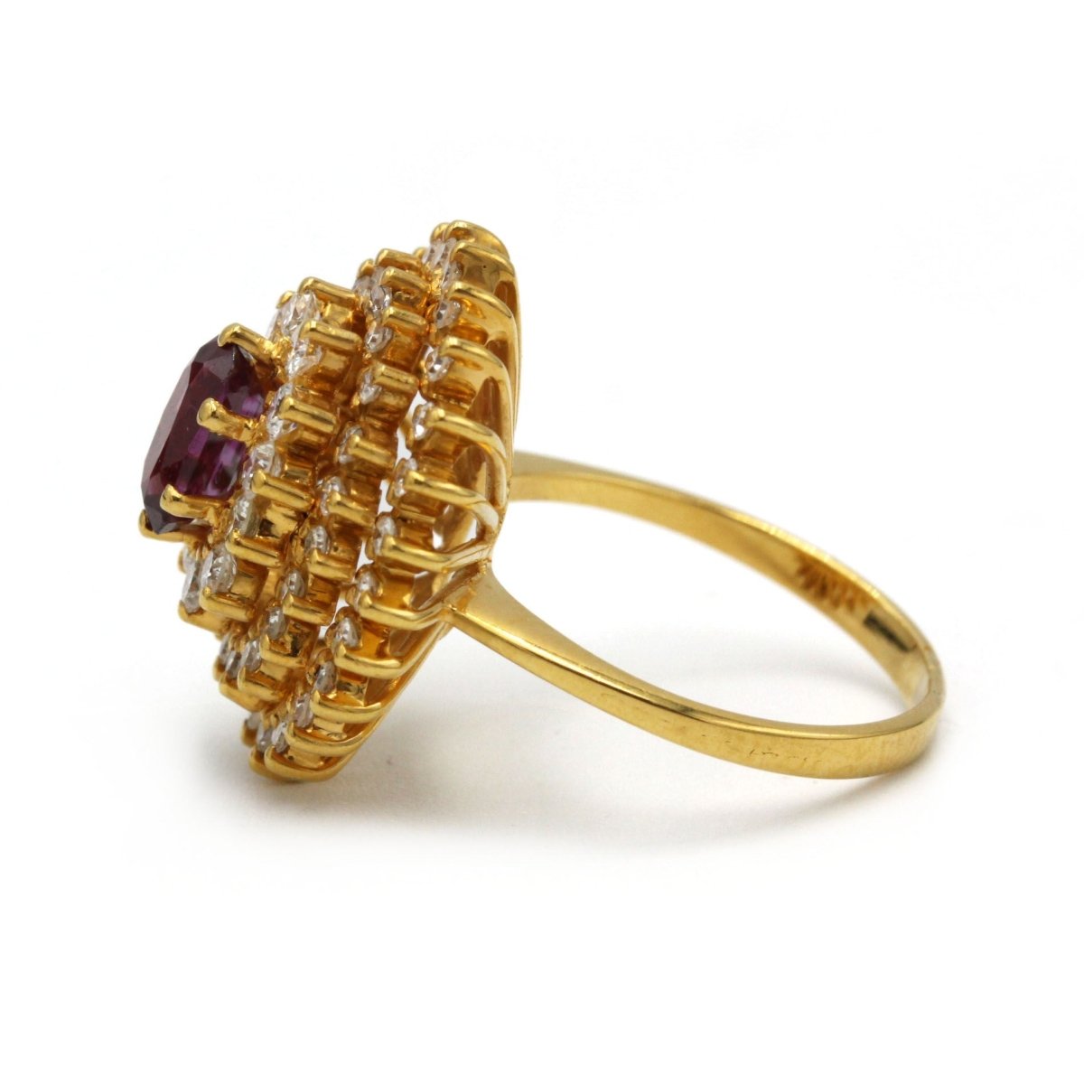 Bague - Or, Diamants & Saphir rose - Castafiore