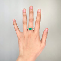 Bague - Or, émeraude & diamants - Castafiore