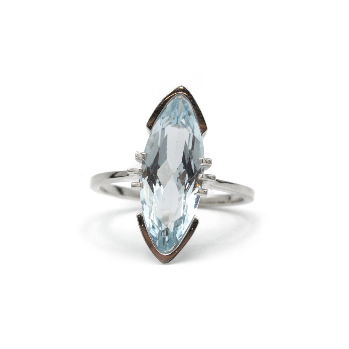 Bague - Or et Aigue - Marine - Castafiore