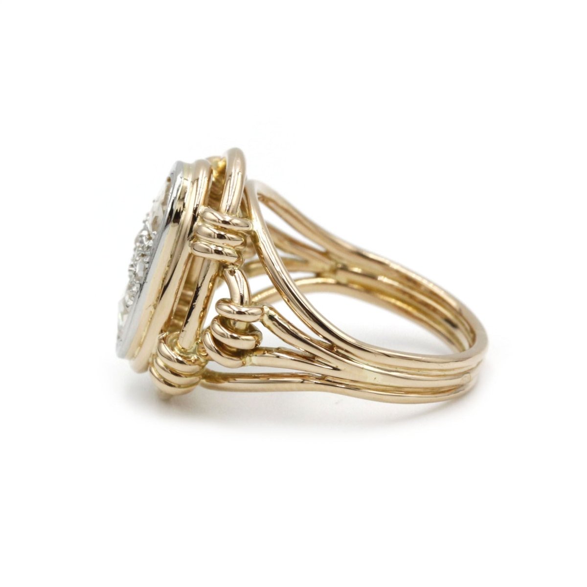 Bague - Or et diamants rose cut - Castafiore