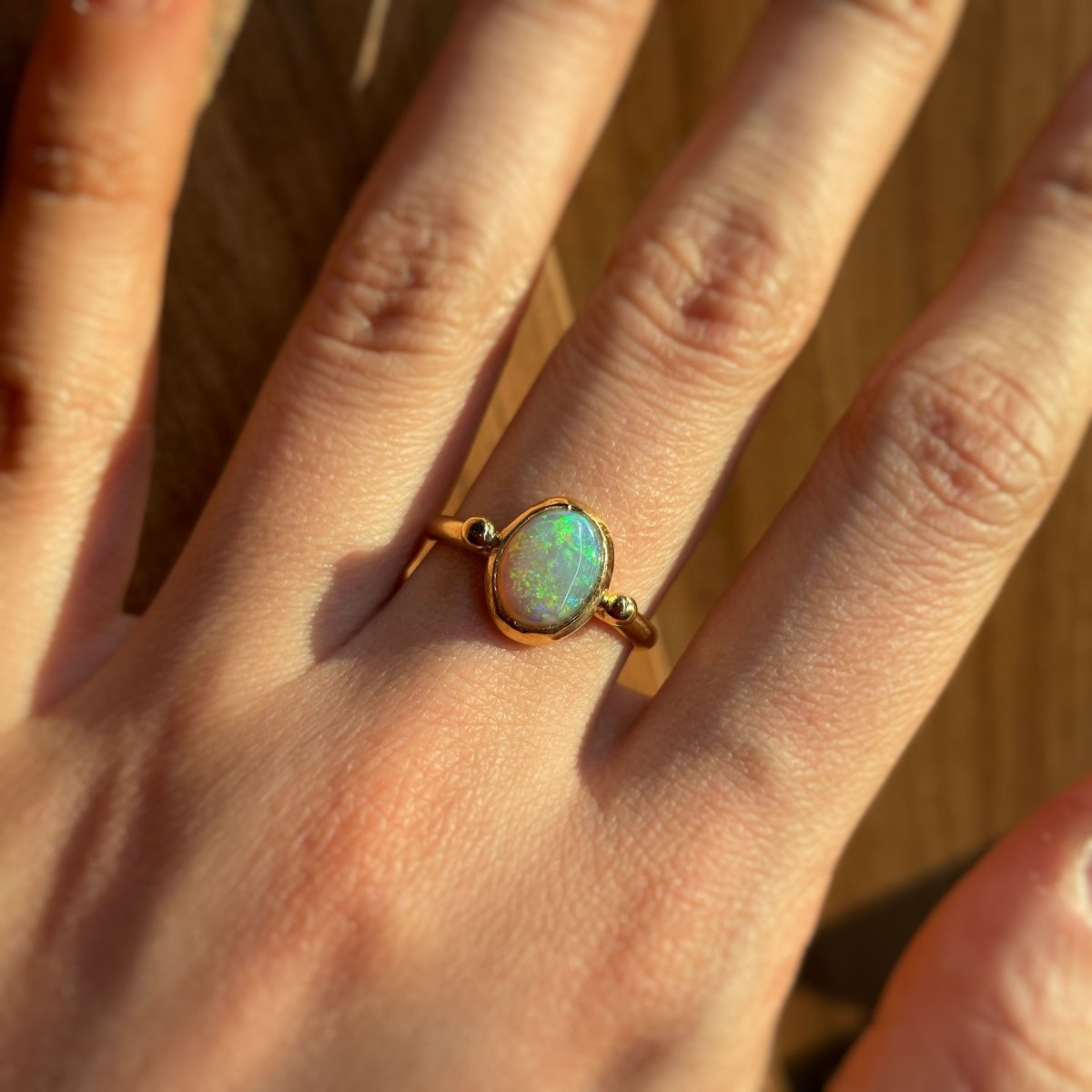 Bague - Or et Opale