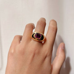 Bague - Or & Grenat Rhodolite - Castafiore