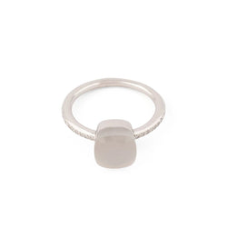 Bague or gris de la maison Pomellato,modèle Nudo - Castafiore
