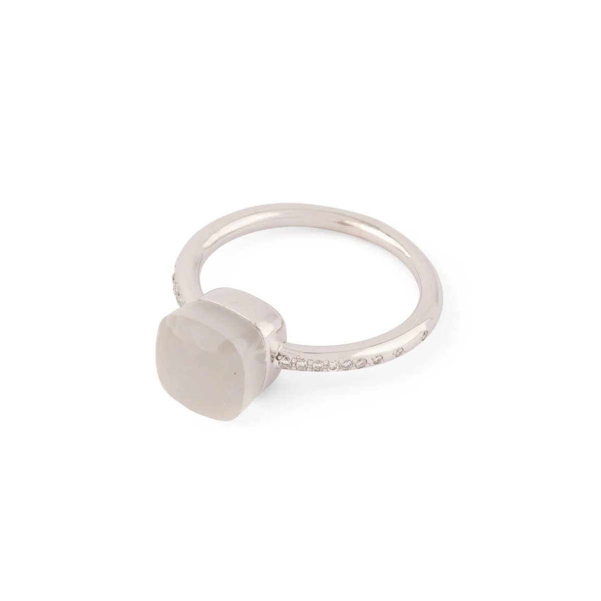 Bague or gris de la maison Pomellato,modèle Nudo - Castafiore