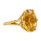 Bague Or jaune Citrine - Castafiore