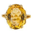 Bague Or jaune Citrine - Castafiore