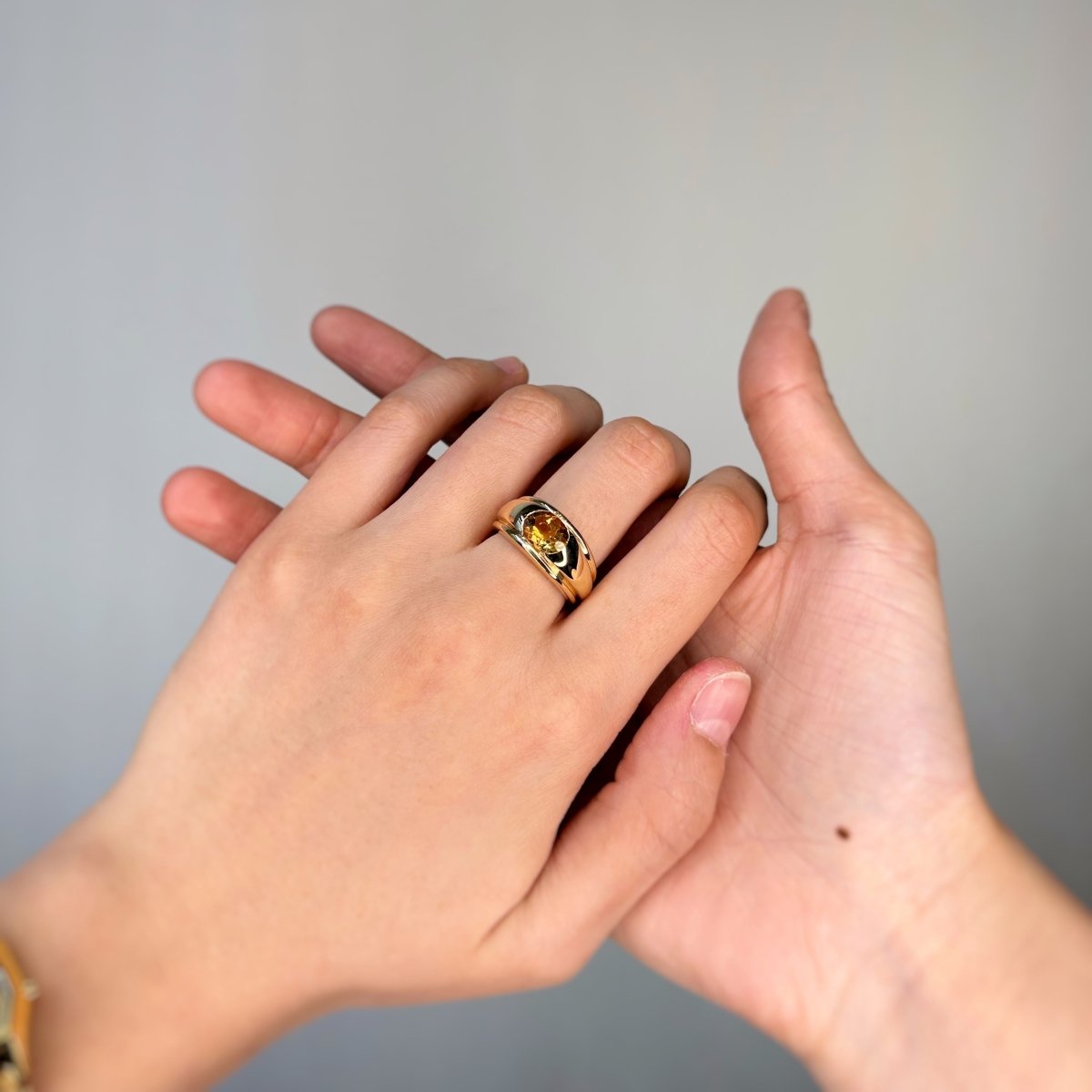 Bague Or jaune Citrine Roxane - BOUCHERON - Castafiore