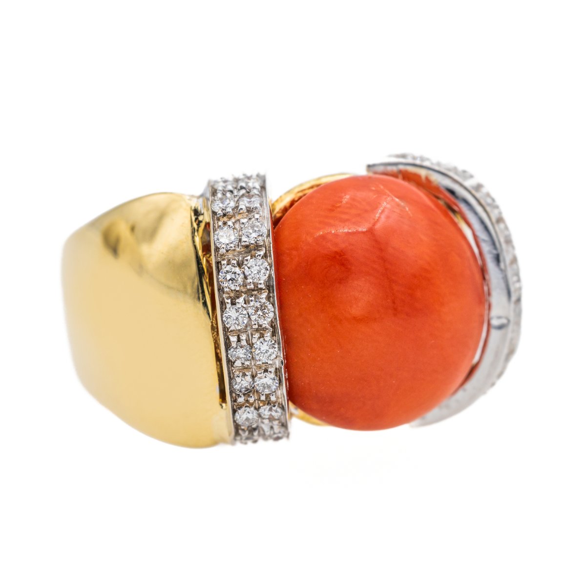 Bague Or jaune Corail - Castafiore