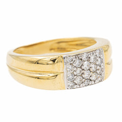 Bague Or jaune diamant - Castafiore