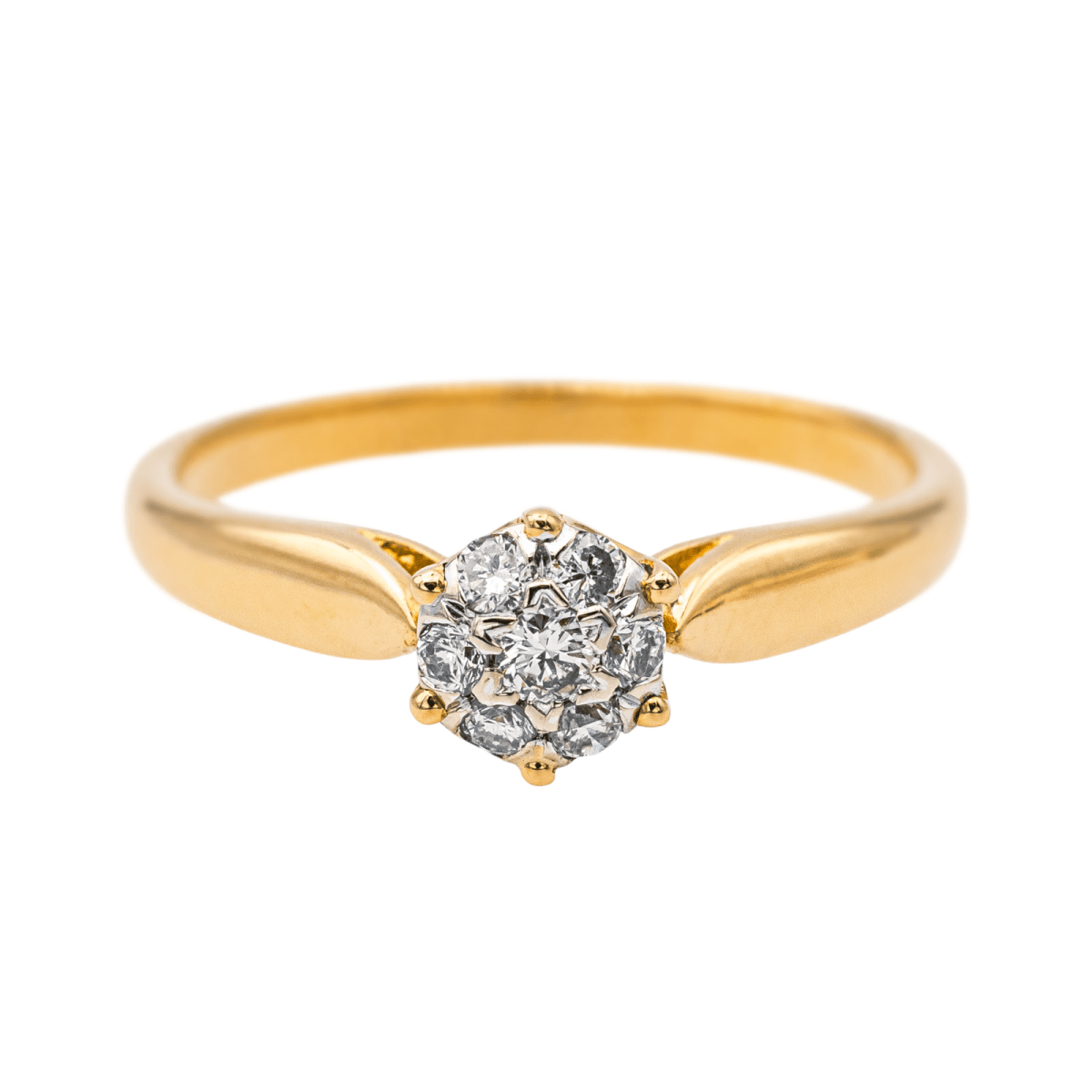 Bague Or jaune Diamant - Castafiore