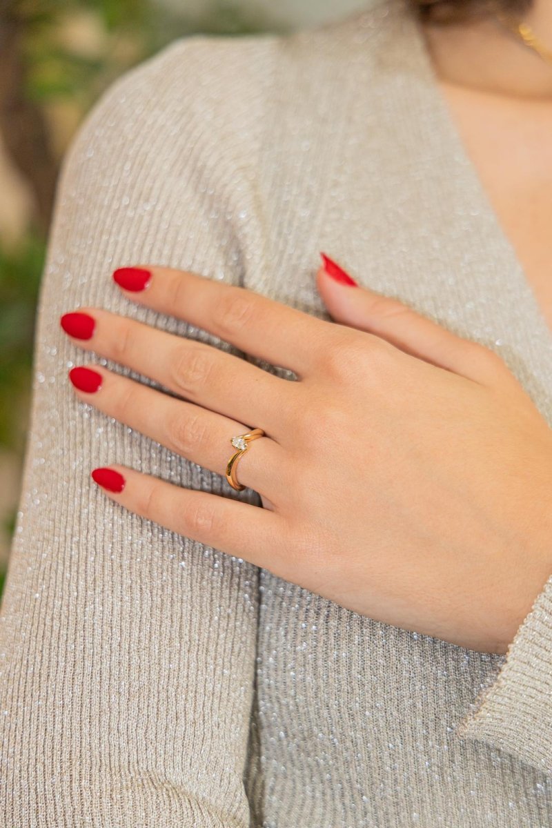 Bague Or jaune Diamant - Castafiore