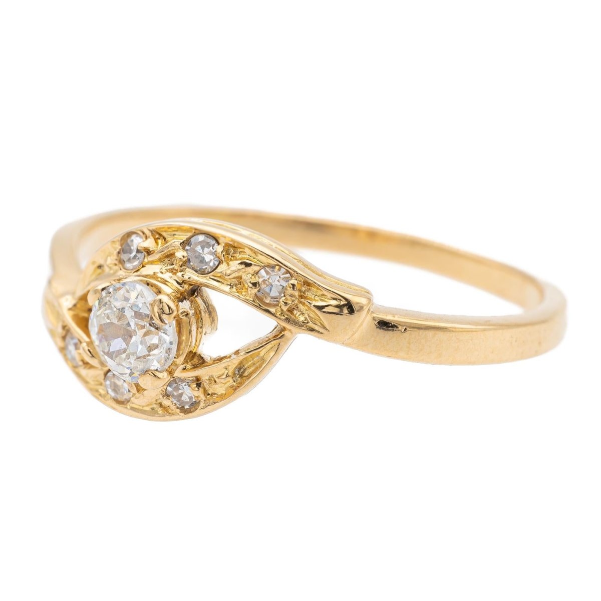 Bague Or jaune Diamant - Castafiore