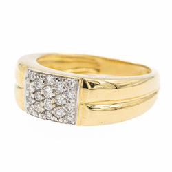 Bague Or jaune diamant - Castafiore