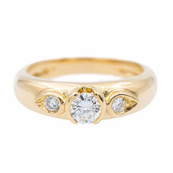 Bague Or jaune Diamant - Castafiore