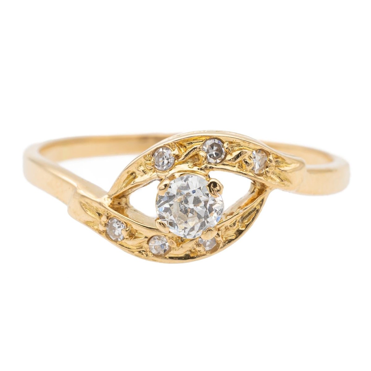 Bague Or jaune Diamant - Castafiore