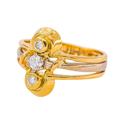 Bague Or jaune Diamant - Castafiore