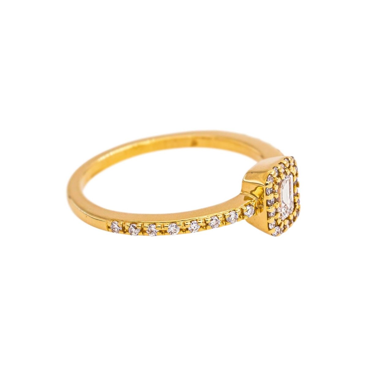 Bague Or jaune Diamant - Castafiore