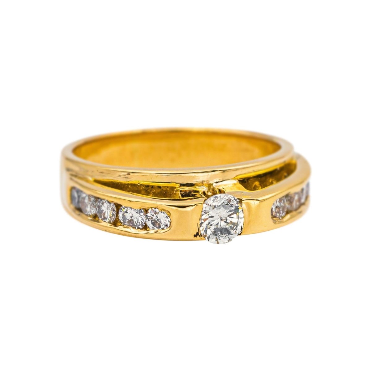 Bague Or jaune Diamant - Castafiore