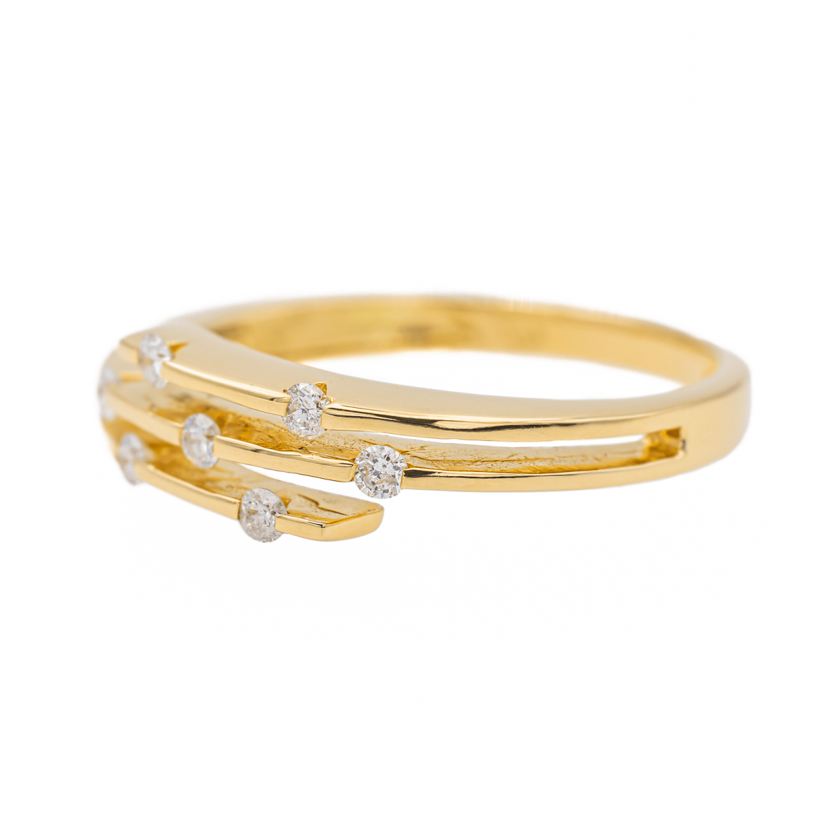 Bague Or jaune Diamant - Castafiore