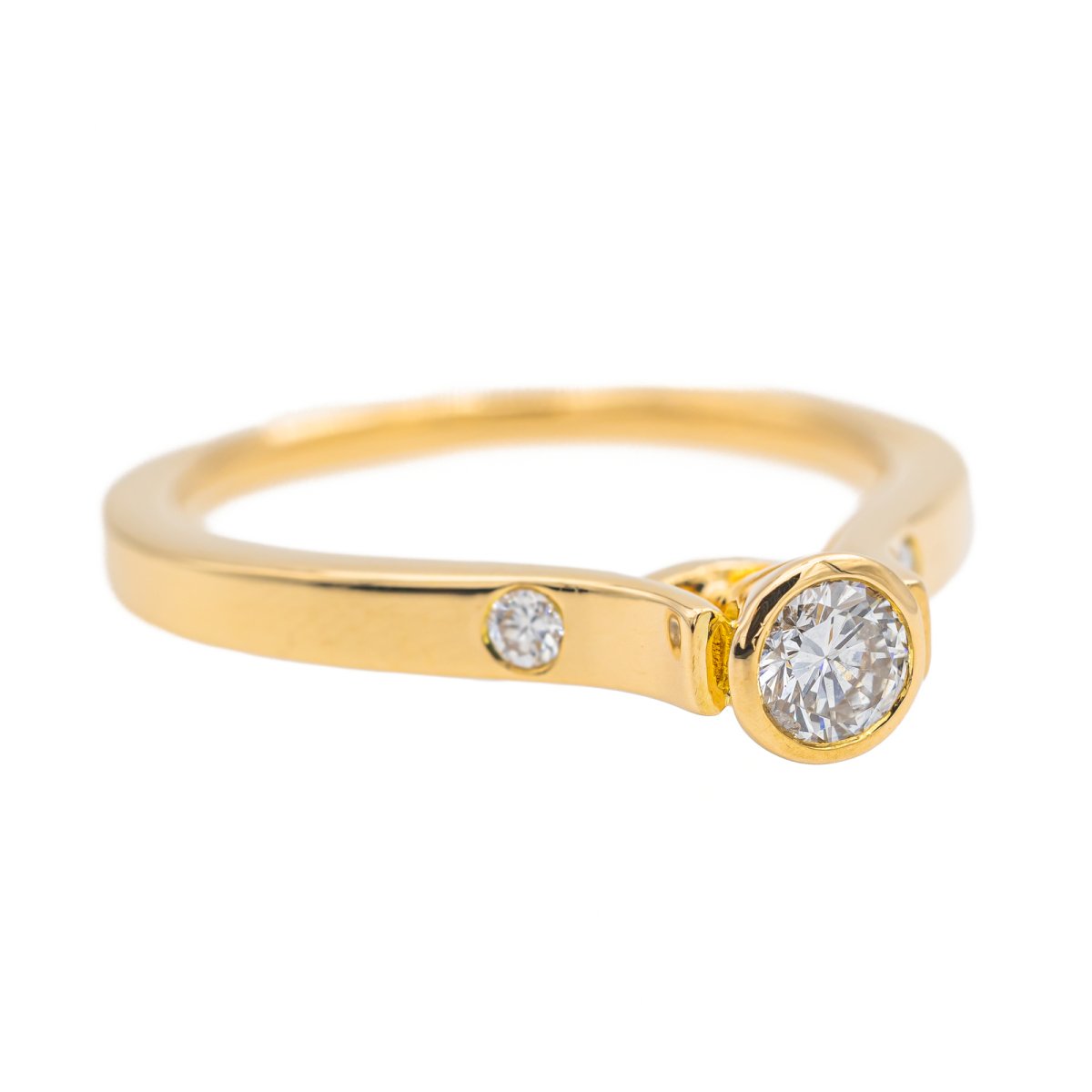 Bague Or jaune Diamant - Castafiore