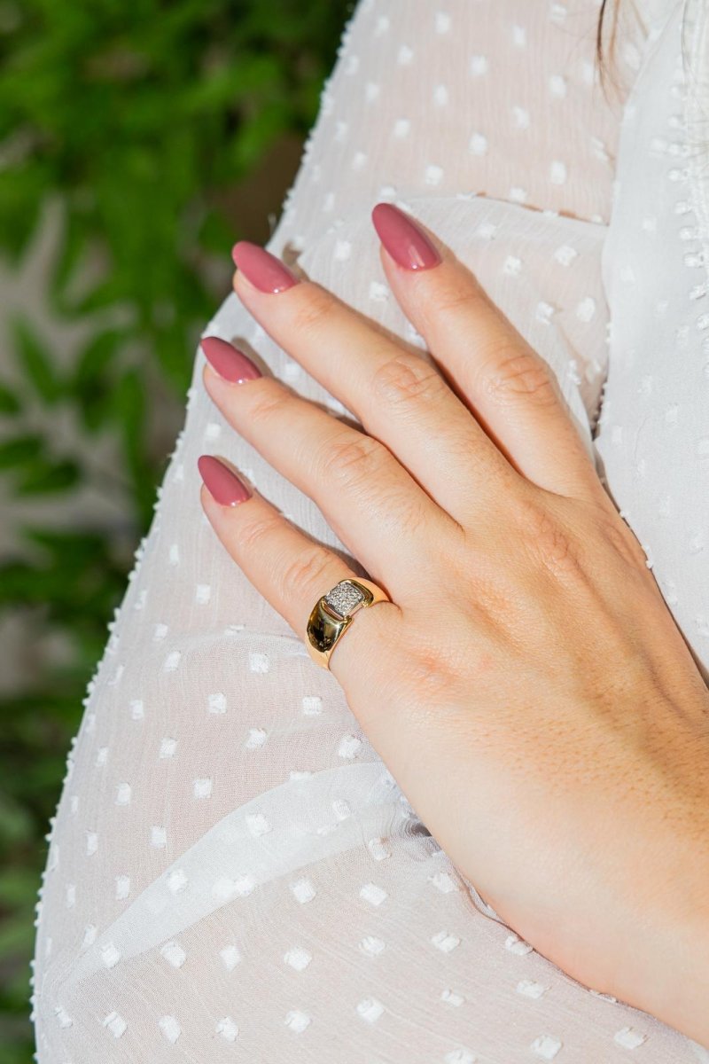 Bague Or jaune Diamant - Castafiore