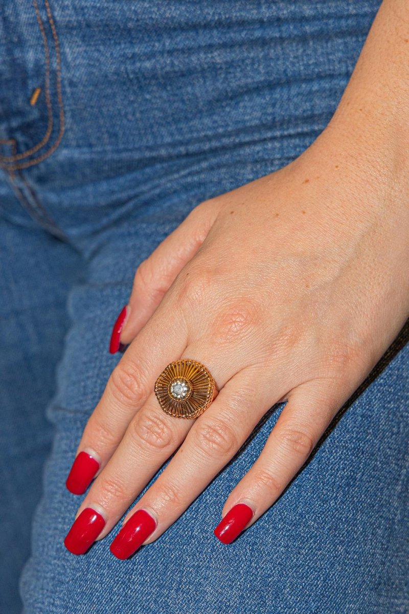 Bague Or jaune Diamant - Castafiore