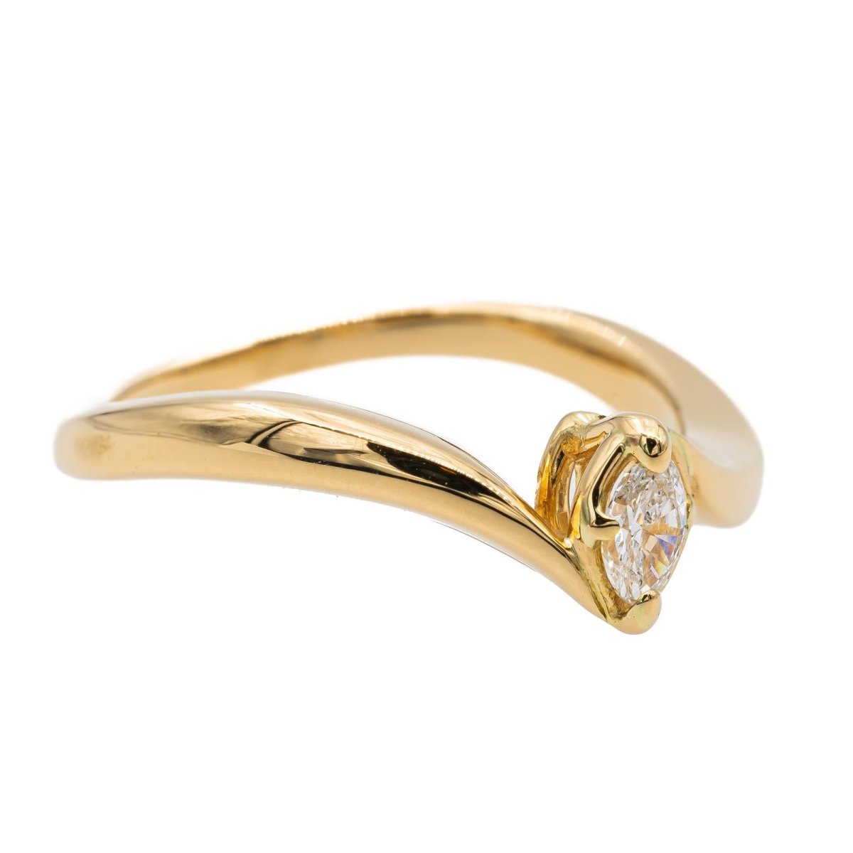 Bague Or jaune Diamant - Castafiore