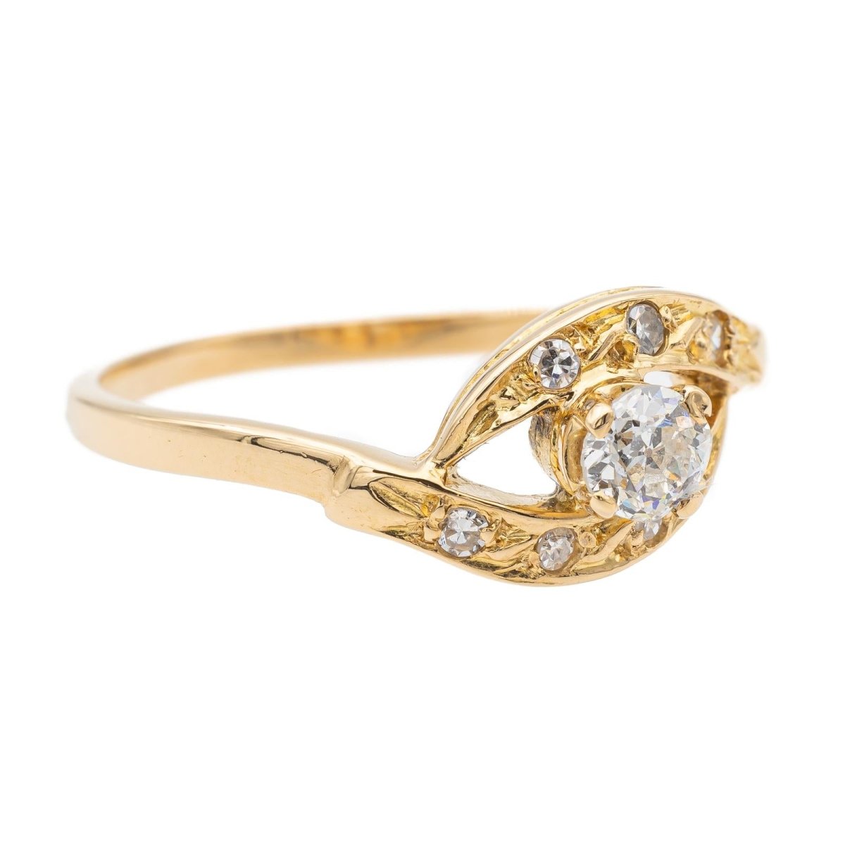 Bague Or jaune Diamant - Castafiore