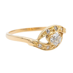 Bague Or jaune Diamant - Castafiore