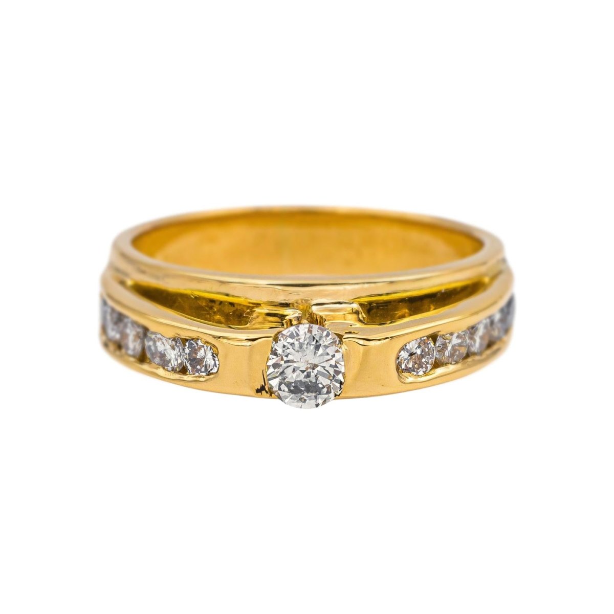 Bague Or jaune Diamant - Castafiore