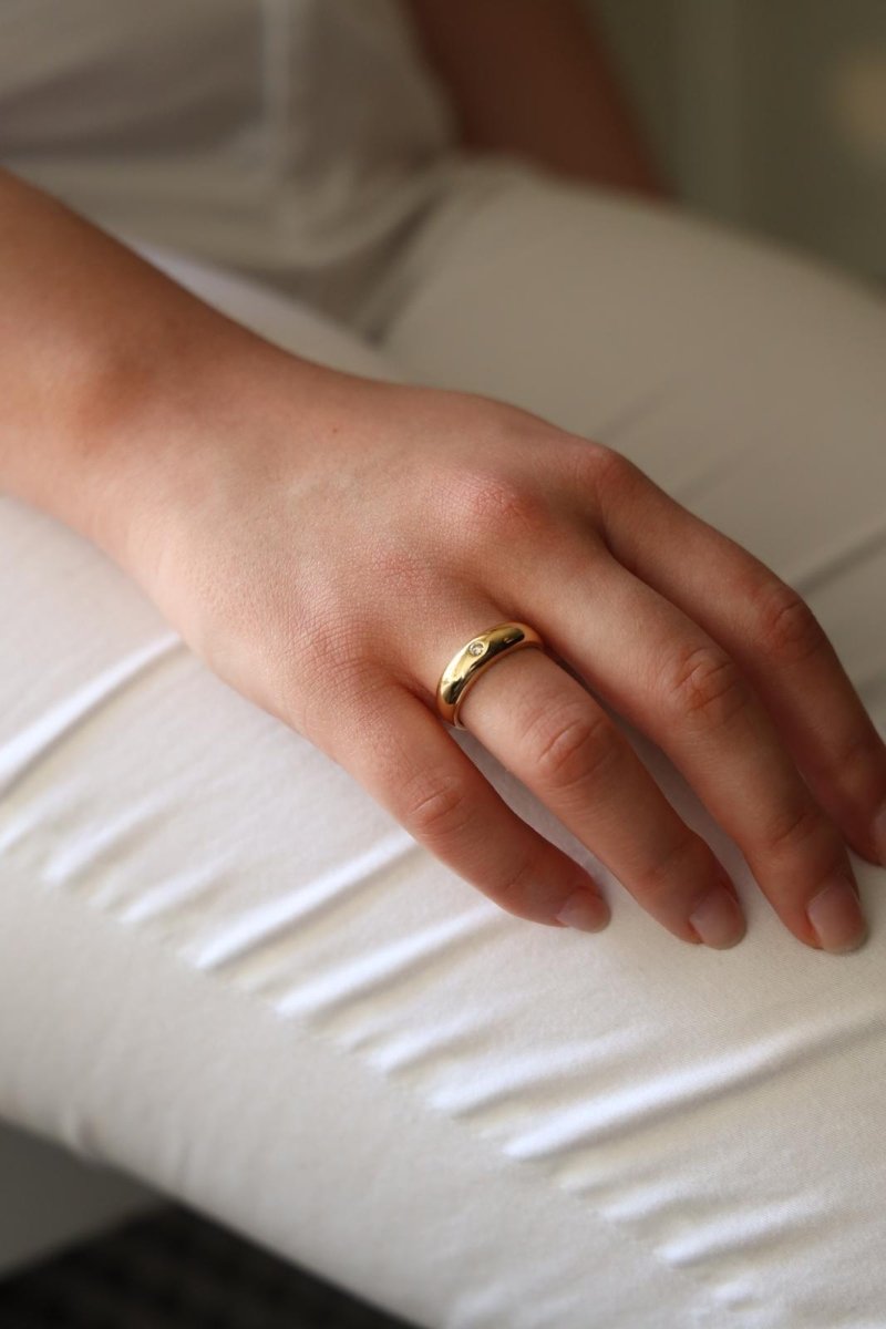 Bague Or jaune Diamant - Castafiore