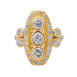 Bague Or jaune Diamant - Castafiore