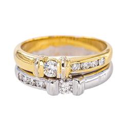 Bague Or jaune Diamant - Castafiore