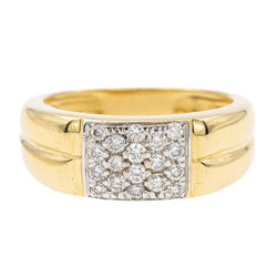 Bague Or jaune diamant - Castafiore