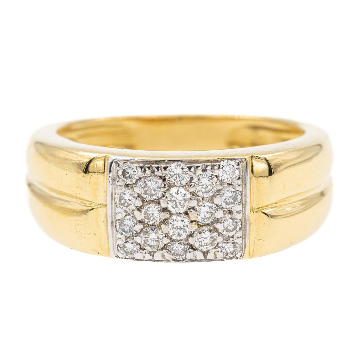 Bague Or jaune diamant - Castafiore