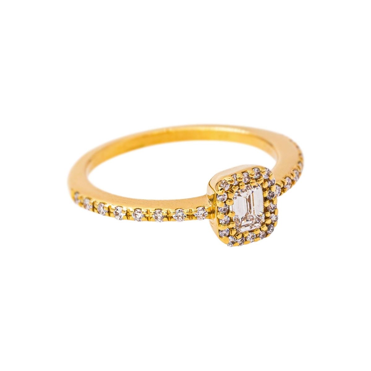 Bague Or jaune Diamant - Castafiore