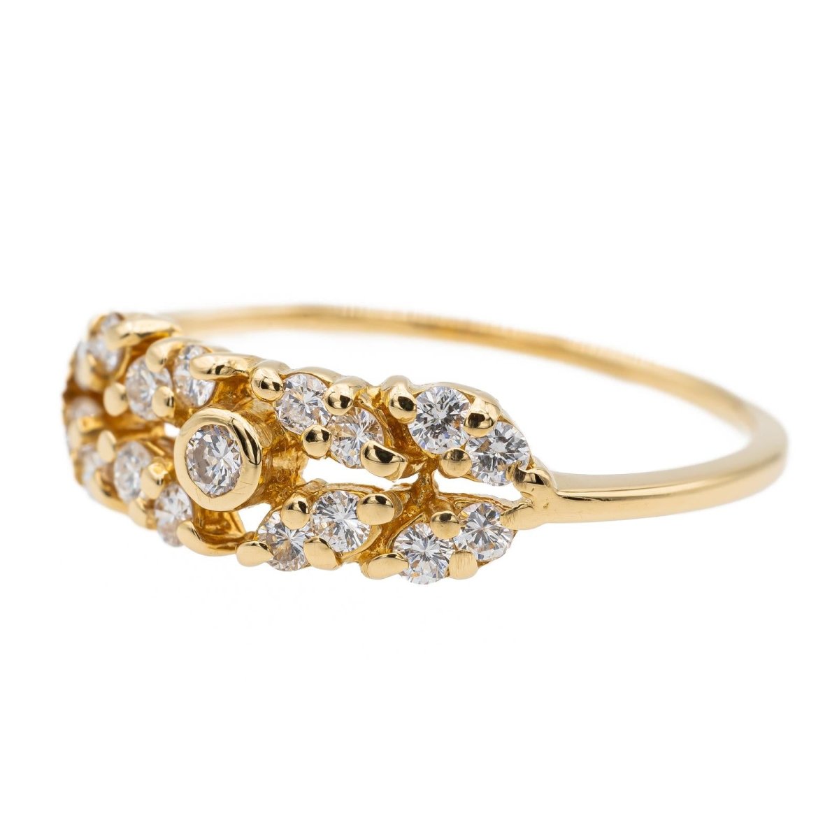 Bague Or jaune Diamant - Castafiore