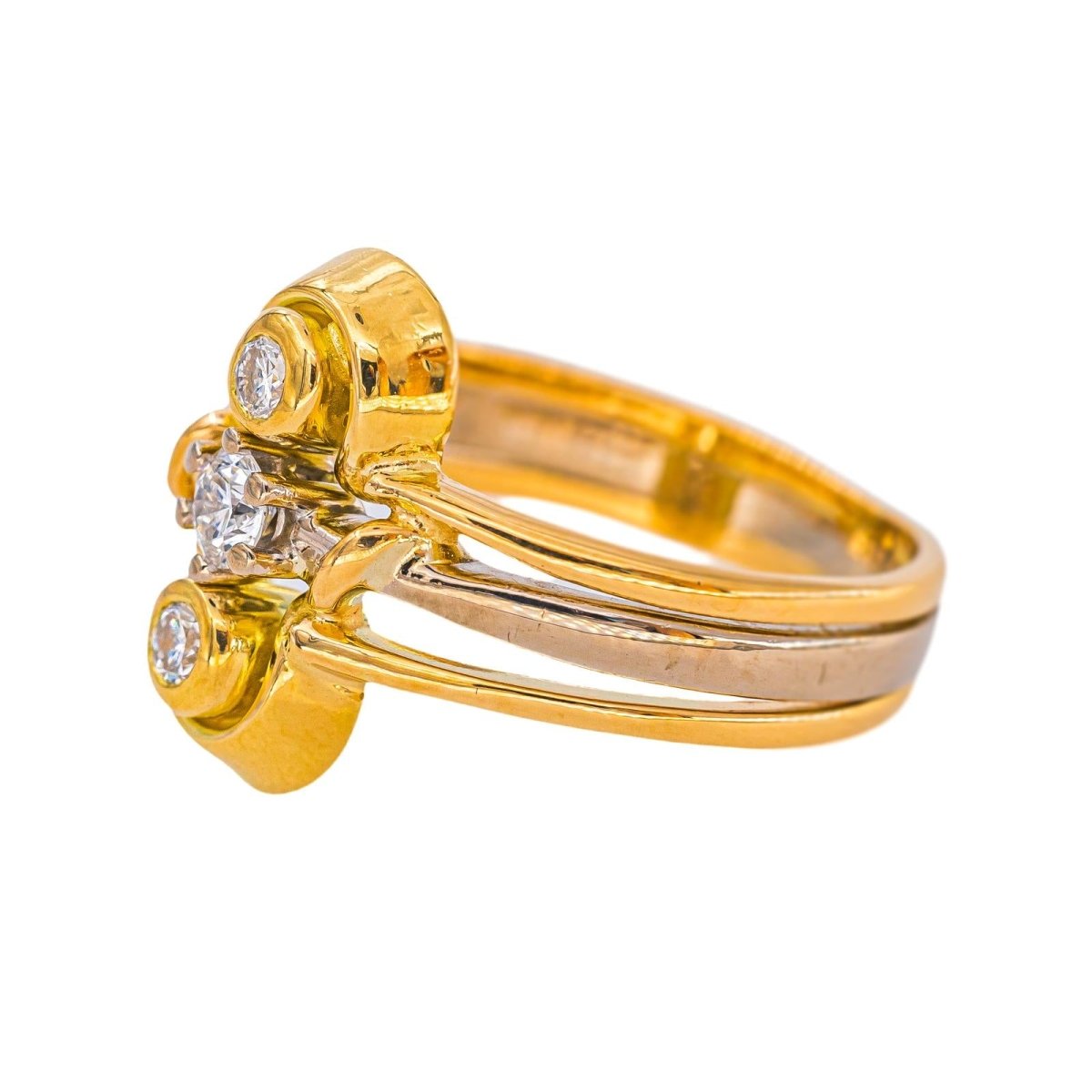 Bague Or jaune Diamant - Castafiore