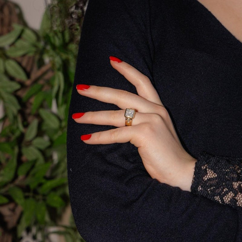 Bague Or jaune Diamant - Castafiore