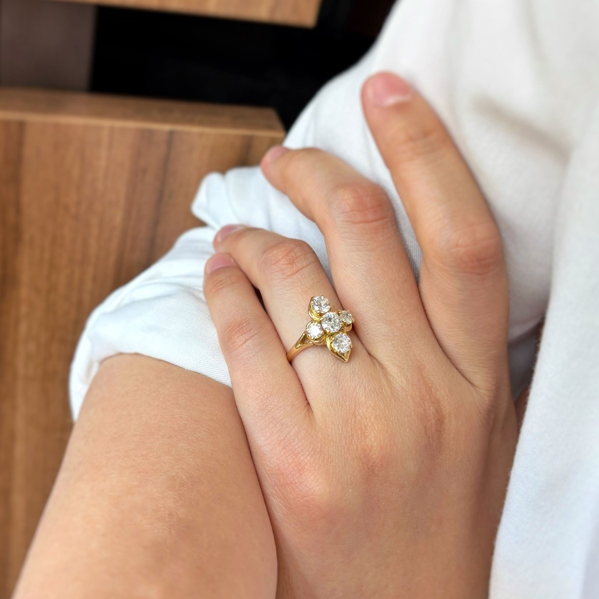 Bague - Or jaune & Diamants - Castafiore