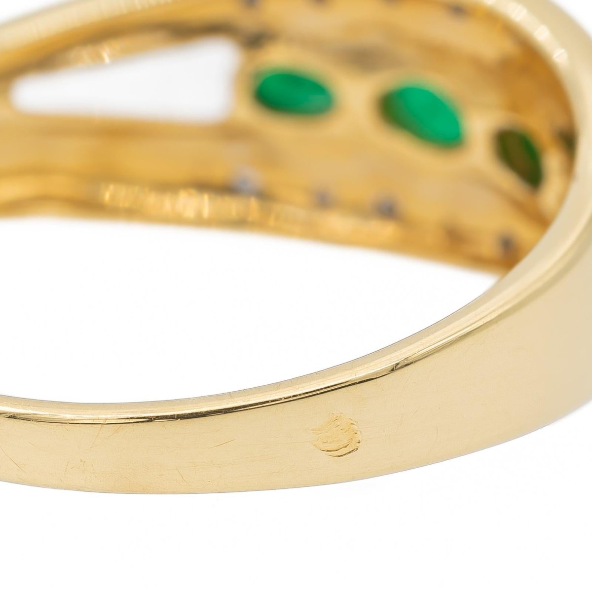 Bague Or jaune Emeraude - Castafiore