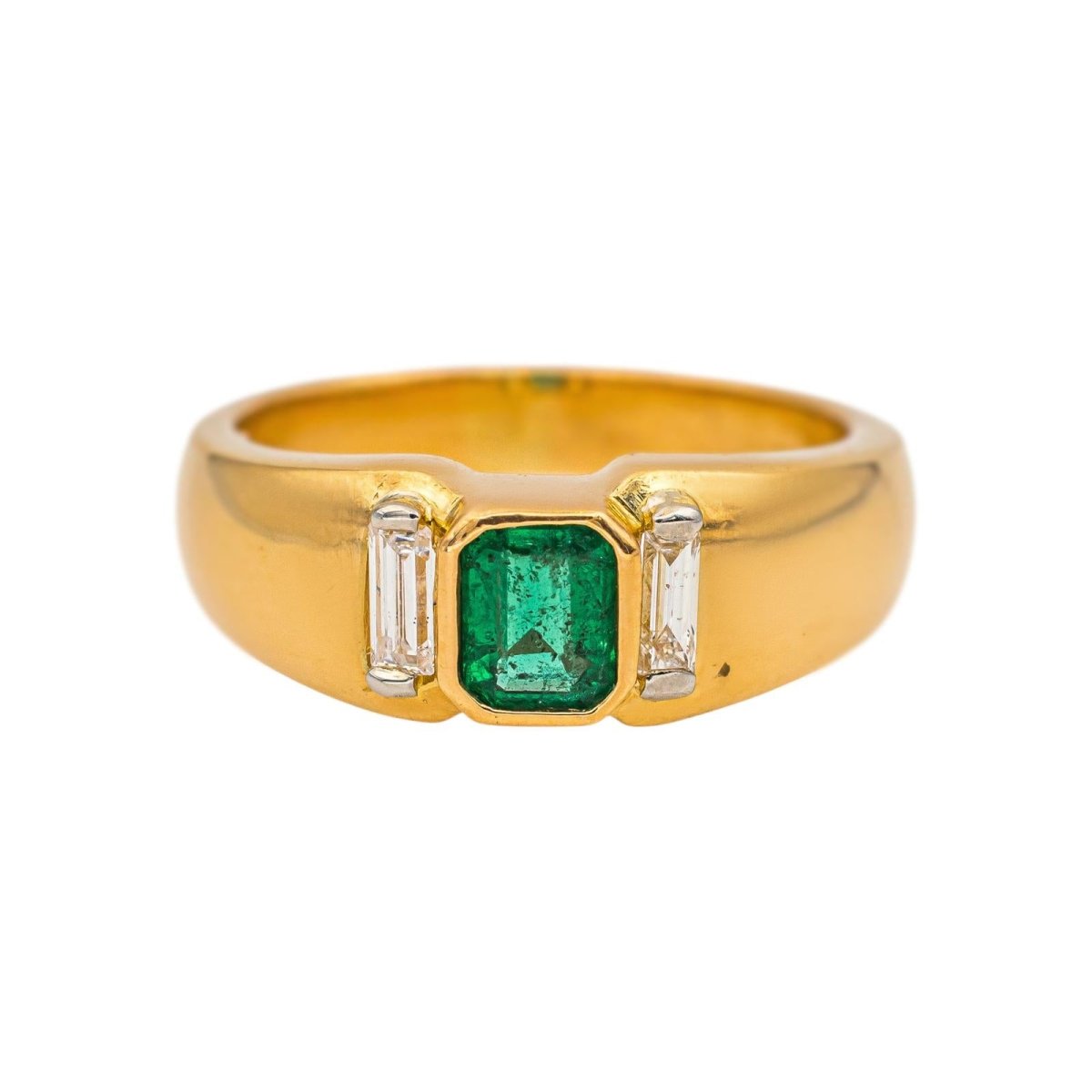 Bague Or jaune Emeraude - Castafiore