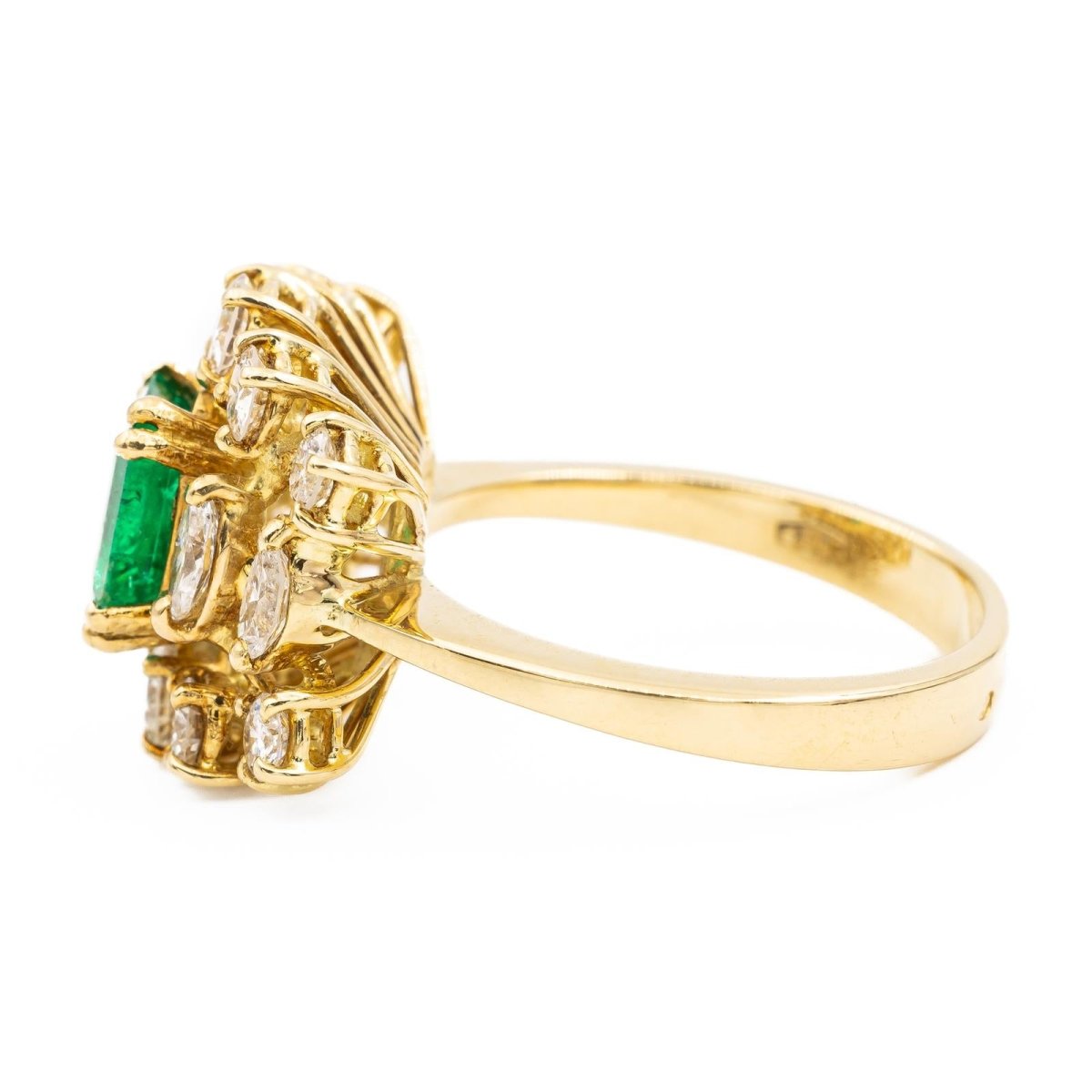 Bague Or jaune Emeraude - Castafiore
