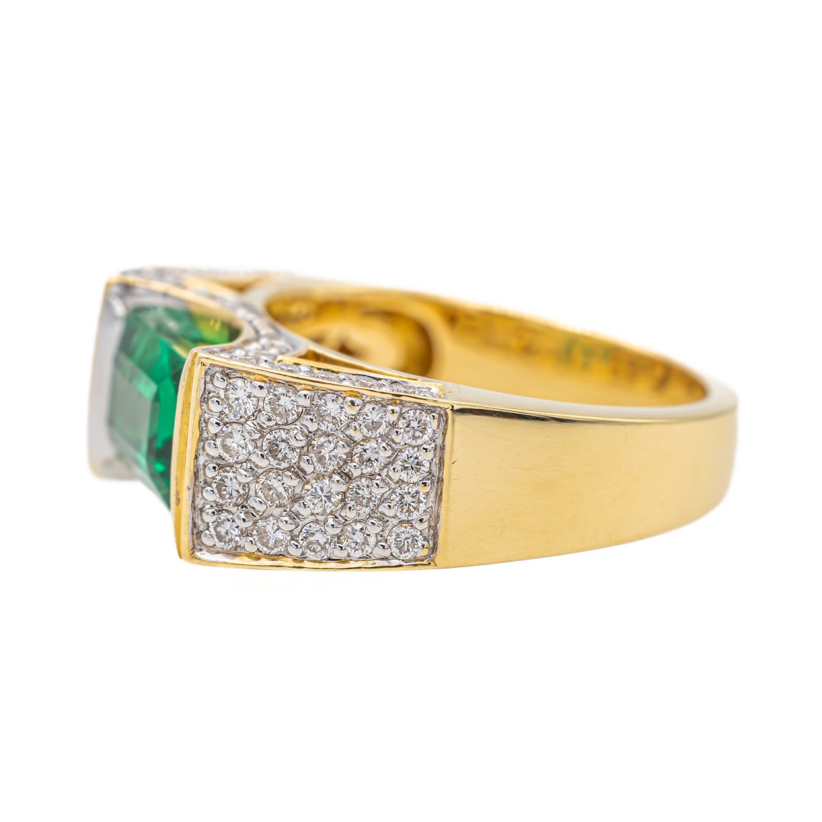 Bague Or jaune Emeraude - Castafiore