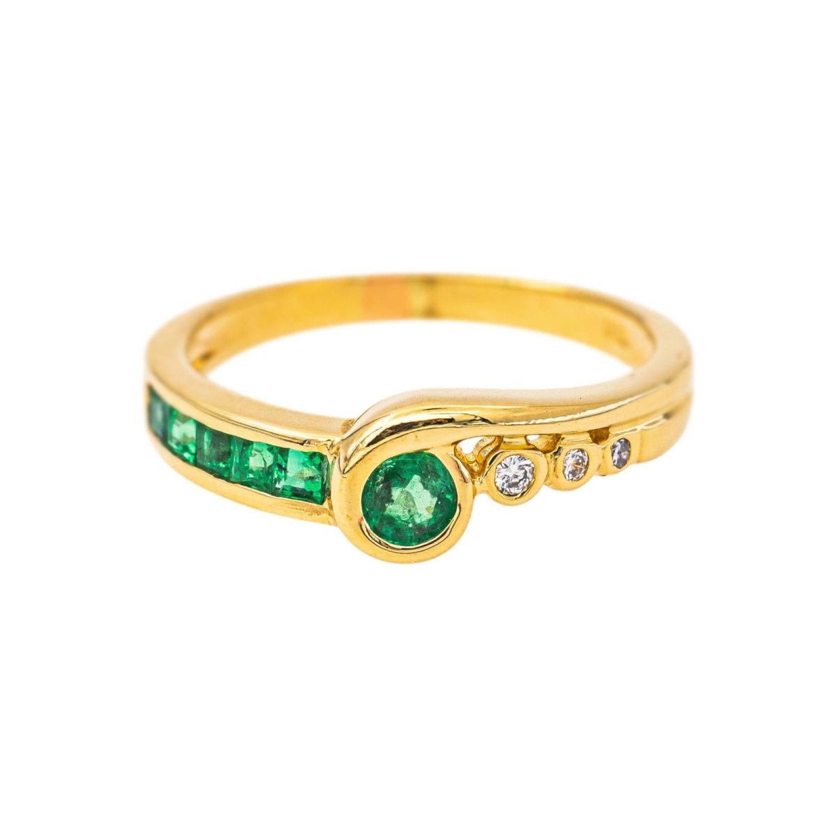 Bague Or jaune Emeraude - Castafiore